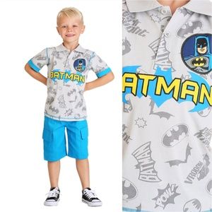 BATMAN POLO SHIRT AND SHORT SET